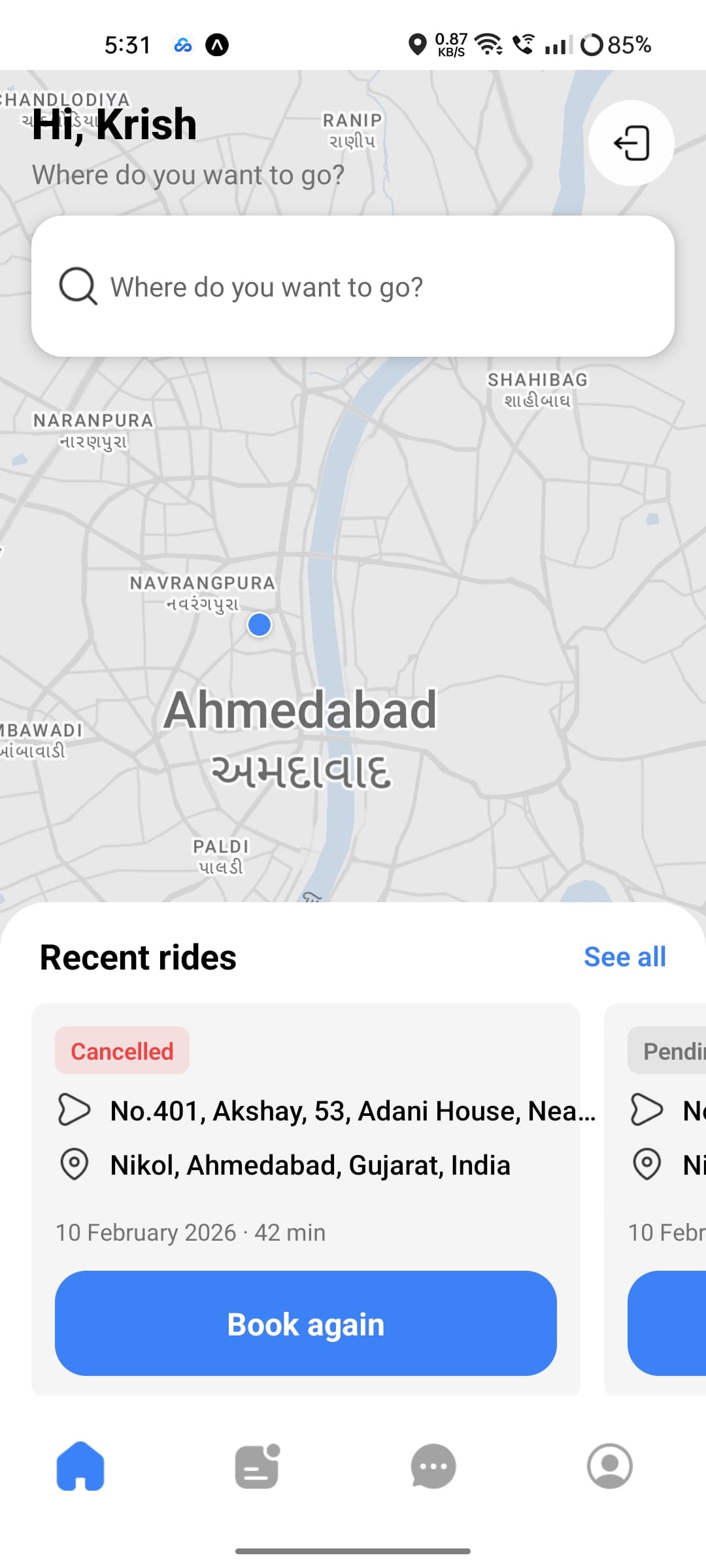 Cabz - Cab Booking App