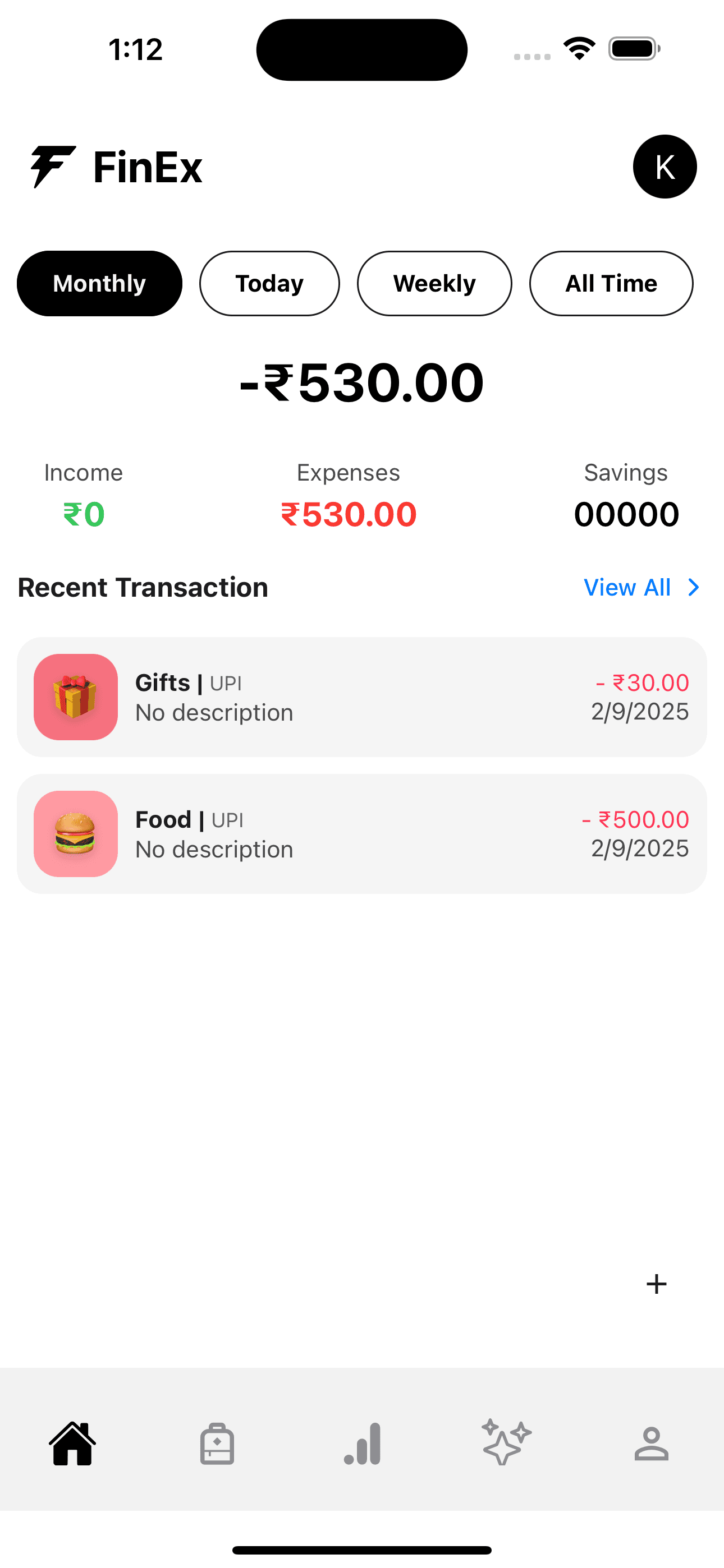 FinEx - Finance Management App